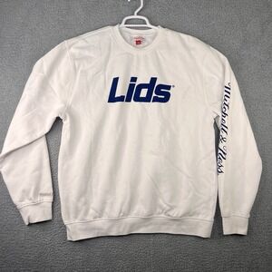 Mitchell & Ness LIDS Pullover Sweatshirt Crewneck - Size 2XL White